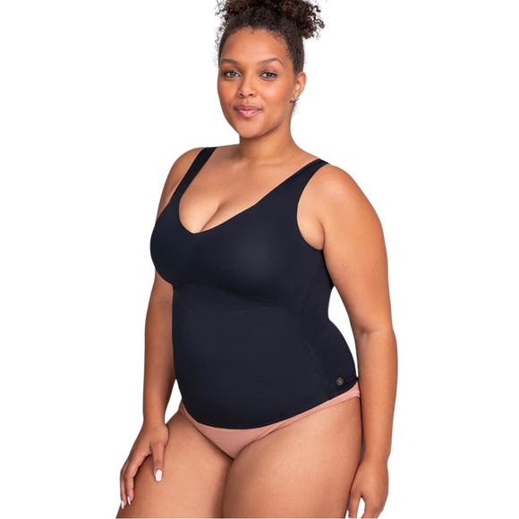 Honeylove Other - Honeylove LiftWear Tank Top Plus Size 2X Padded Vamp Black Shapewear Slimming